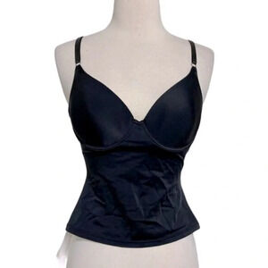 Subtract Black Tummy Control Corset Camisole Tank Top 36B